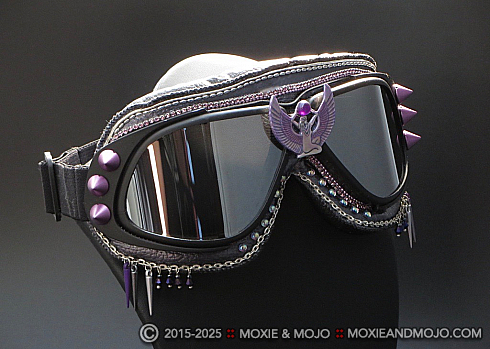 Moxie and Mojo Purple Goddess Goggles