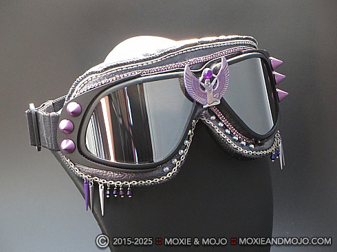 Moxie and Mojo Purple Goddess Goggles
