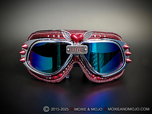 Moxie and Mojo Crimson Sunrise Goggles