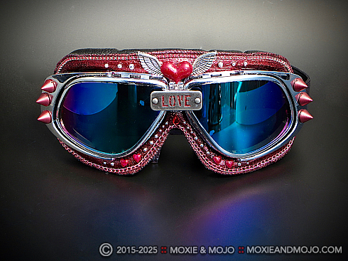 Moxie and Mojo Crimson Sunrise Goggles