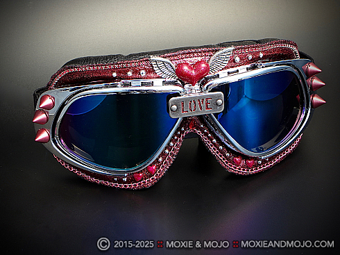 Moxie and Mojo Crimson Sunrise Goggles