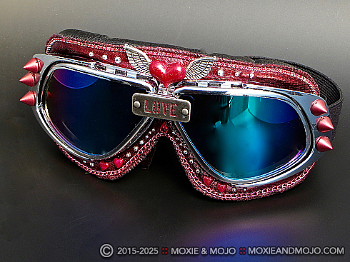 Moxie and Mojo Crimson Sunrise Goggles