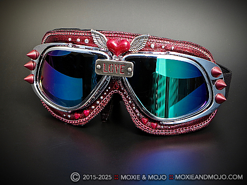 Moxie and Mojo Crimson Sunrise Goggles
