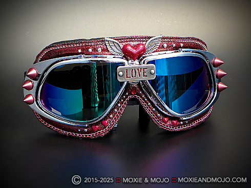 Moxie and Mojo Crimson Sunrise Goggles