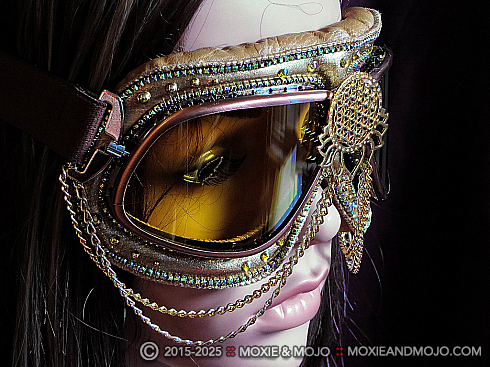 Moxie and Mojo Flower of Life - Gold Goggles