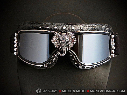 Moxie and Mojo Elephant Adorned Goggles