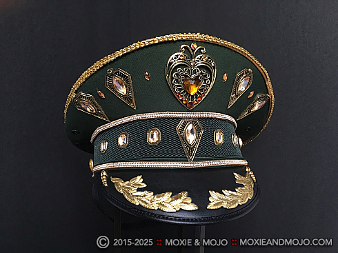 Moxie and Mojo Green & Gold Hats