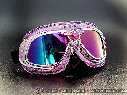 Moxie and Mojo Angel Heart Goggles