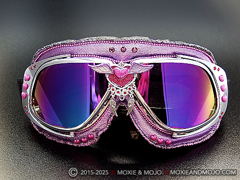 Moxie and Mojo Angel Heart Goggles