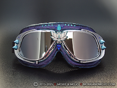 Moxie and Mojo Blue Lotus Rising Goggles