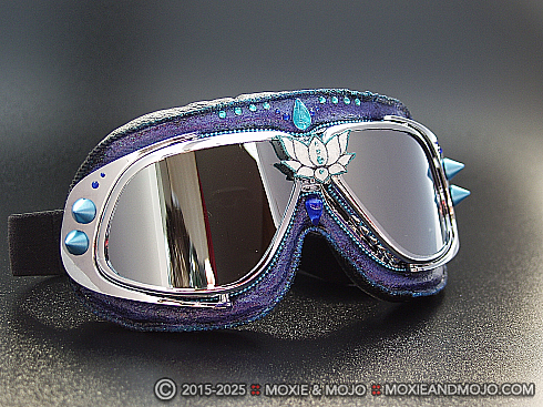 Moxie and Mojo Blue Lotus Rising Goggles