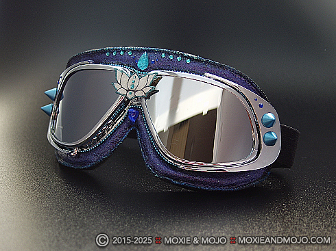 Moxie and Mojo Blue Lotus Rising Goggles