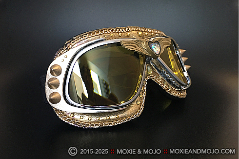 Moxie and Mojo Gold As It Gets Goggles