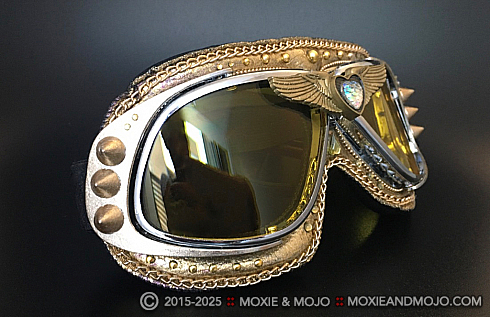 Moxie and Mojo Gold As It Gets Goggles