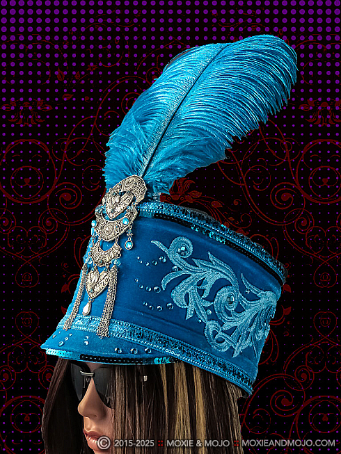 Moxie and Mojo Blue Dazzled Hats