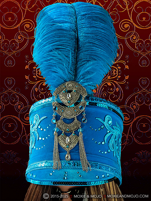 Moxie and Mojo Blue Dazzled Hats