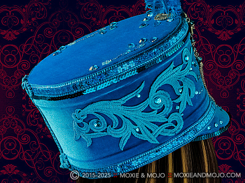 Moxie and Mojo Blue Dazzled Hats
