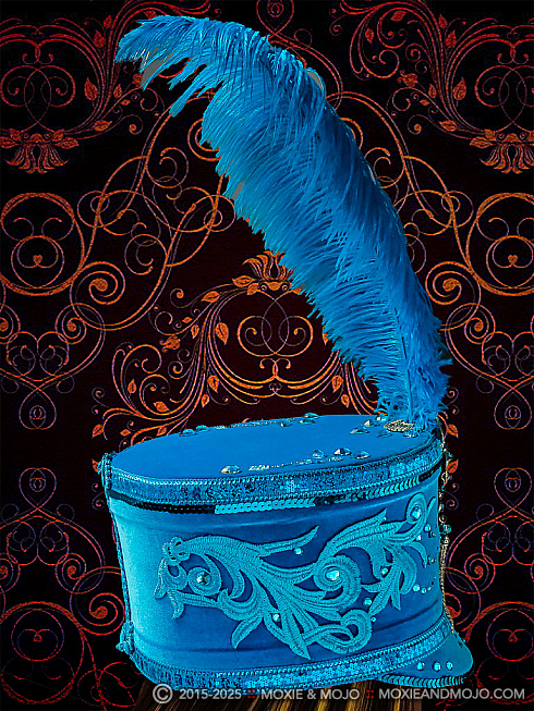 Moxie and Mojo Blue Dazzled Hats