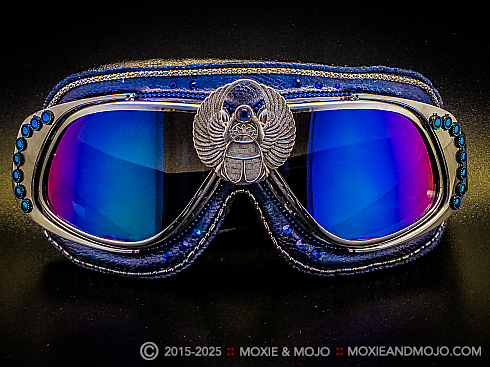 Moxie and Mojo Scarab your blues away Goggles