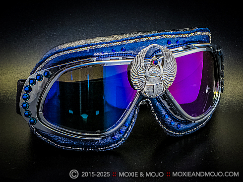 Moxie and Mojo Scarab your blues away Goggles