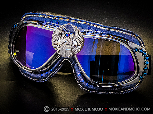 Moxie and Mojo Scarab your blues away Goggles