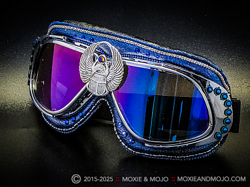 Moxie and Mojo Scarab your blues away Goggles