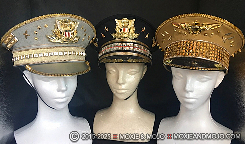 Moxie and Mojo Military Captain Hats