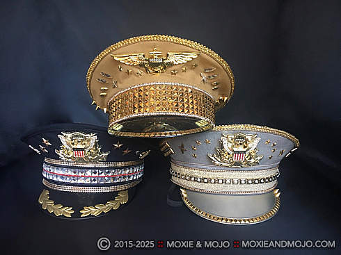 Moxie and Mojo Military Captain Hats