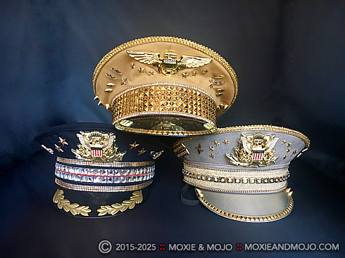 Moxie and Mojo Military Captain Hats