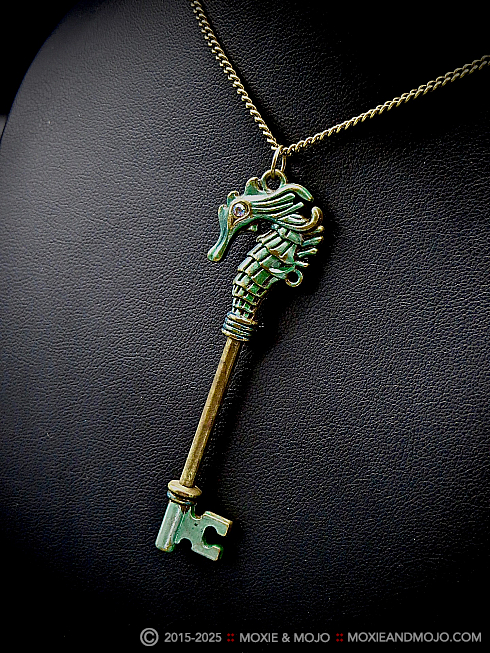 Moxie and Mojo Seahorse Key Necklaces