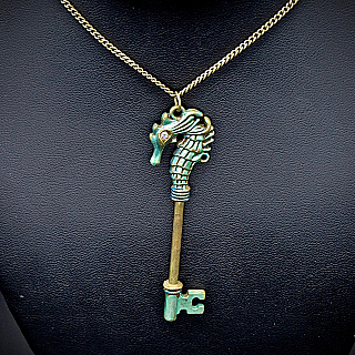 Moxie and Mojo Seahorse Key Necklaces