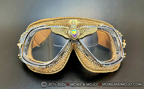 Moxie and Mojo Gatsby Gold Goggles