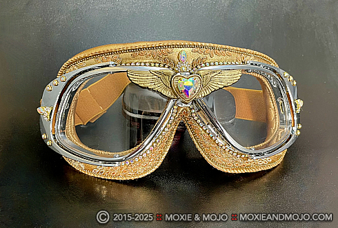 Moxie and Mojo Gatsby Gold Goggles