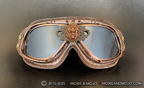 Moxie and Mojo Steampunk Lion Goggles
