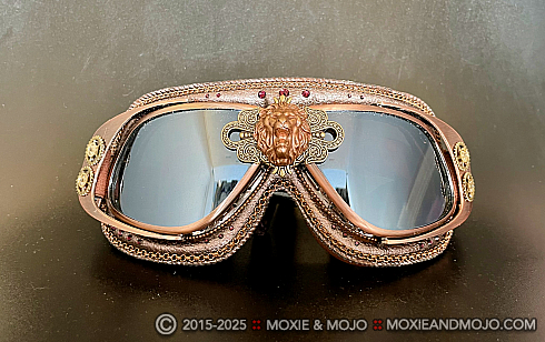 Moxie and Mojo Steampunk Lion Goggles