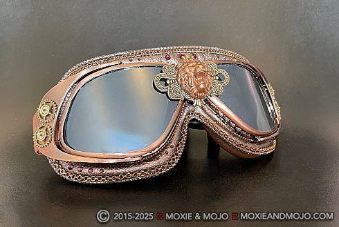Moxie and Mojo Steampunk Lion Goggles