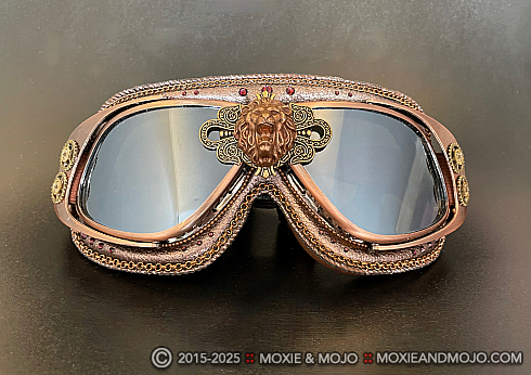 Moxie and Mojo Steampunk Lion Goggles