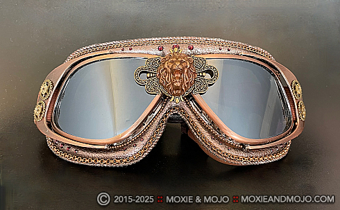 Moxie and Mojo Steampunk Lion Goggles