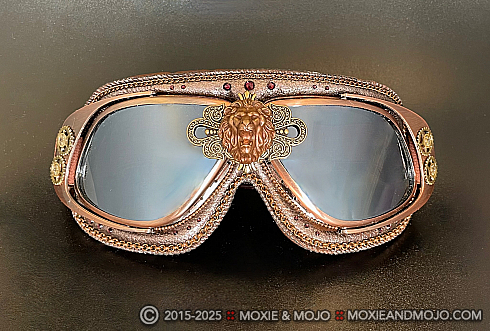 Moxie and Mojo Steampunk Lion Goggles
