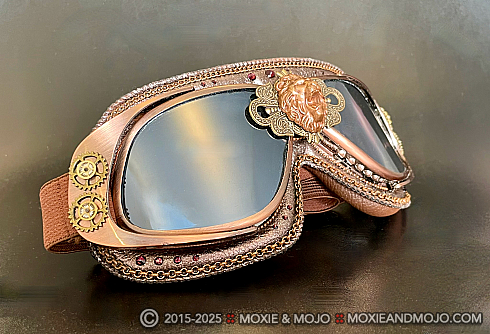 Moxie and Mojo Steampunk Lion Goggles