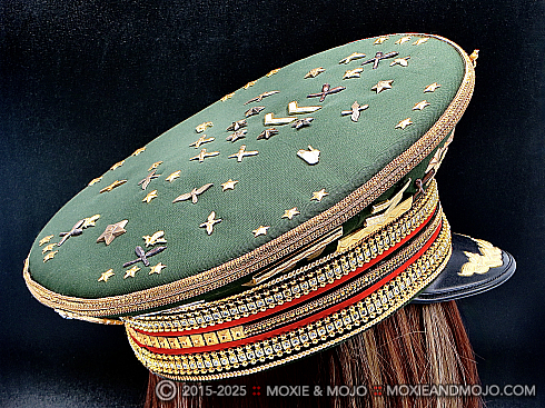 Moxie and Mojo Green, Red and Gold Hats