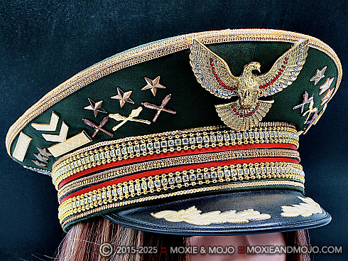 Moxie and Mojo Green, Red and Gold Hats