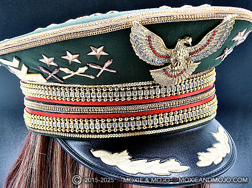 Moxie and Mojo Green, Red and Gold Hats