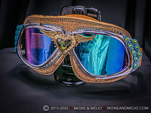 Moxie and Mojo Peacock Love Goggles
