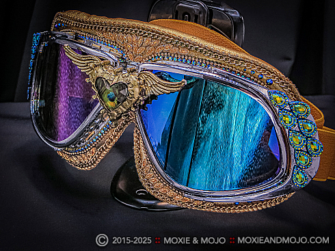 Moxie and Mojo Peacock Love Goggles