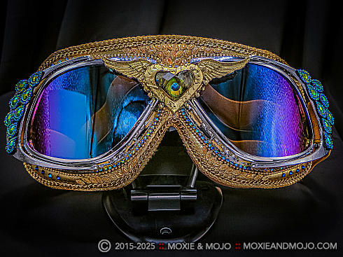 Moxie and Mojo Peacock Love Goggles