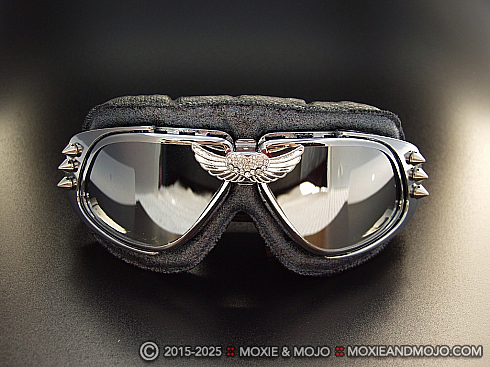 Moxie and Mojo Silver & Spikes Goggles