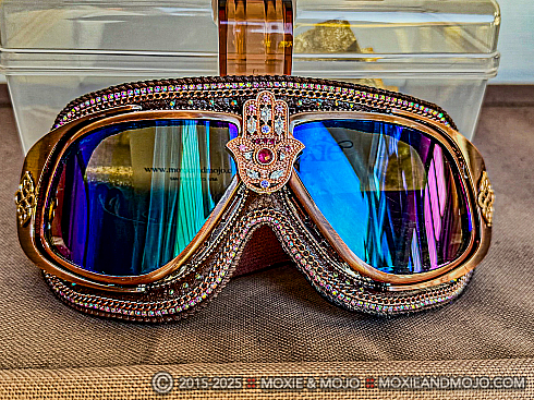 Moxie and Mojo Hamsa in Rose Gold Goggles