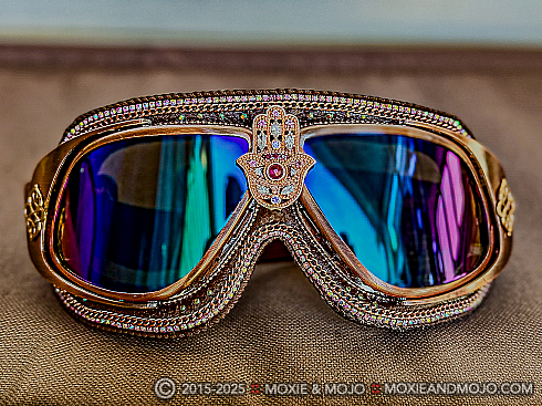 Moxie and Mojo Hamsa in Rose Gold Goggles