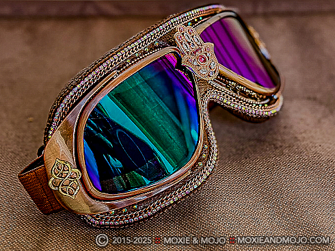 Moxie and Mojo Hamsa in Rose Gold Goggles